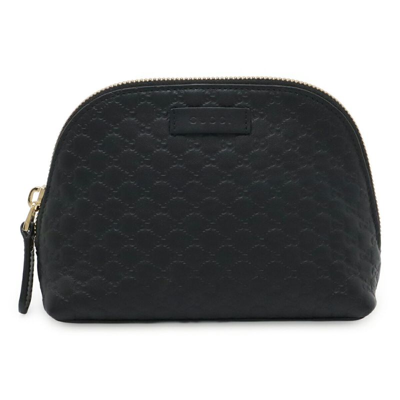 Gucci Leather Microguccissima Cosmetic Pouch